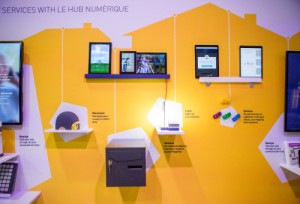 Technology on display within the La Poste area of CES 2017 Thursday, January 5, 2016 in Las Vegas, Nevada. (Kyle Grillot/ for AFP)